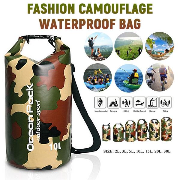 5l 10l 20l 30l camouflage outdoor diving compression storage waterproof bag dry bag swimming rafting kayak
5l 10l 20l 30l camouflage outdoor diving compression storage waterproof bag dry bag swimming rafting kayak