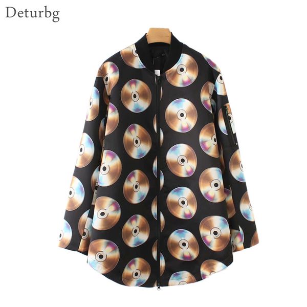 womens fashion cd printed long jackets female casual stand collar zipper black windbreaker coats outerwear 2019 spring ws127, Black;brown
womens fashion cd printed long jackets female casual stand collar zipper black windbreaker coats outerwear 2019 spring ws127, Black;brown
