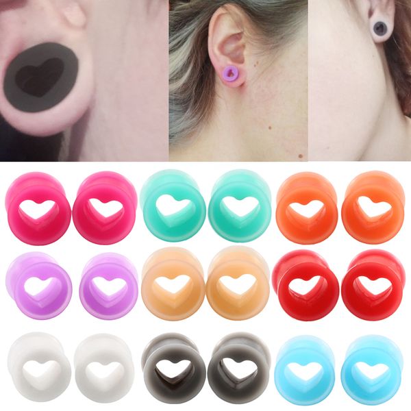 2pcs silicone ear plugs and tunnels heart shape ear gauge plug tunnel silicone stretcher expanders body jewelry piercings, Slivery;golden
2pcs silicone ear plugs and tunnels heart shape ear gauge plug tunnel silicone stretcher expanders body jewelry piercings, Slivery;golden
