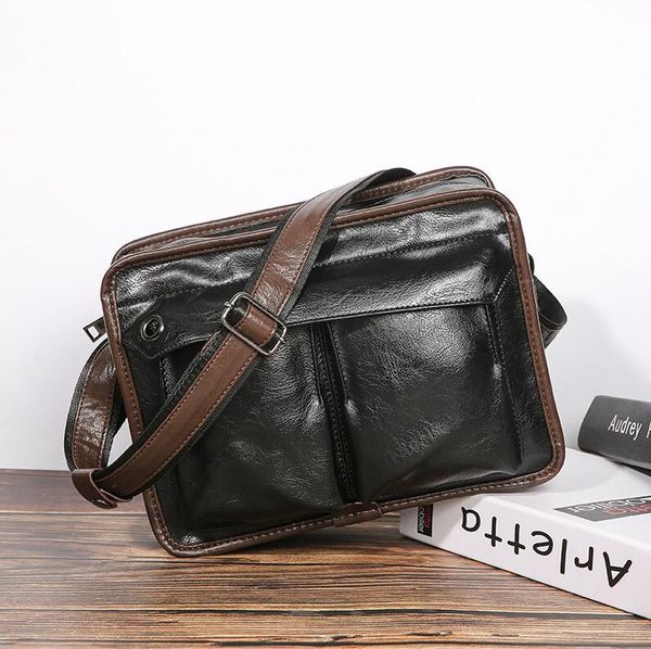 factory wholesale men handbag business casual leather messenger bags pocket decoration mens shoulder bag fashion contrast leathers handbags
factory wholesale men handbag business casual leather messenger bags pocket decoration mens shoulder bag fashion contrast leathers handbags
