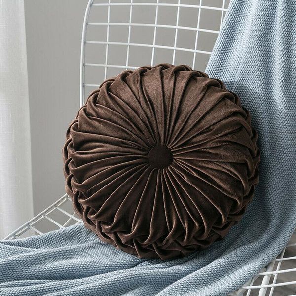 round floor luxury velvet pumpkin pleated cushion pouf cover throw pillow home sofa mat
round floor luxury velvet pumpkin pleated cushion pouf cover throw pillow home sofa mat