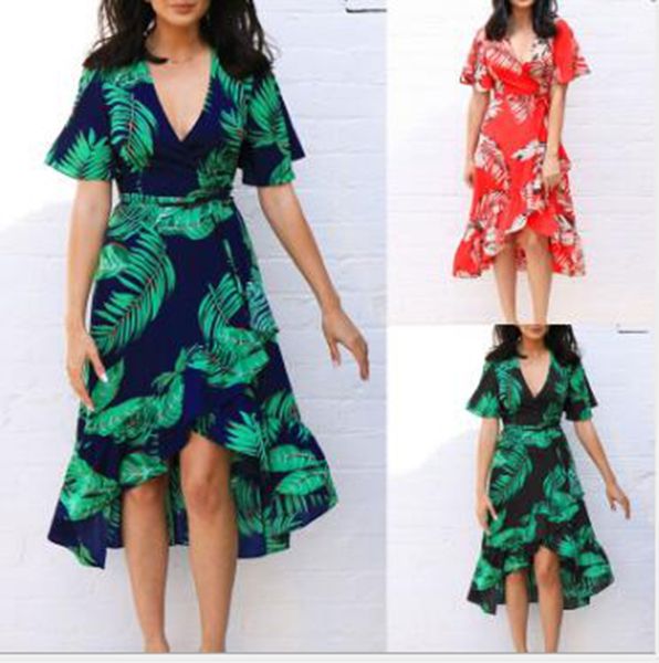 2020 floral print bohemian beach dress summer women chiffon dress ruffles casual short sleeve v-neck wrap party dresses, Black;gray
2020 floral print bohemian beach dress summer women chiffon dress ruffles casual short sleeve v-neck wrap party dresses, Black;gray