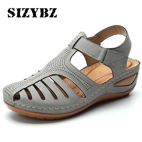 sandals women summer ladies comfortable round toe hook loop ankle hollow female soft sole shoes wedges for, Black
sandals women summer ladies comfortable round toe hook loop ankle hollow female soft sole shoes wedges for, Black