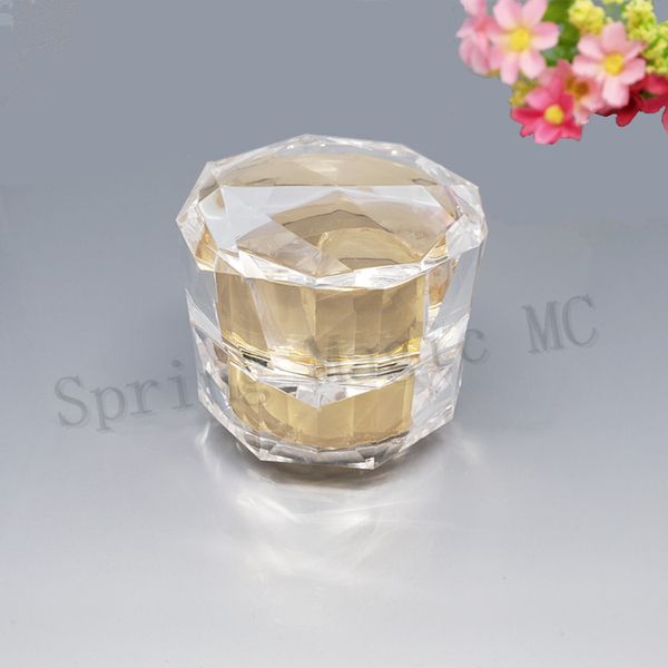 50pcs 50g empty cream jar plastic acrylic refillable bottles gold bird's nest diamond pot travel face lotion cosmetic container
50pcs 50g empty cream jar plastic acrylic refillable bottles gold bird's nest diamond pot travel face lotion cosmetic container