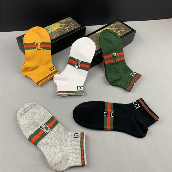 ss20 new arrival designer men's socks a box of 5 pairs women brand socks #009, Black
ss20 new arrival designer men's socks a box of 5 pairs women brand socks #009, Black