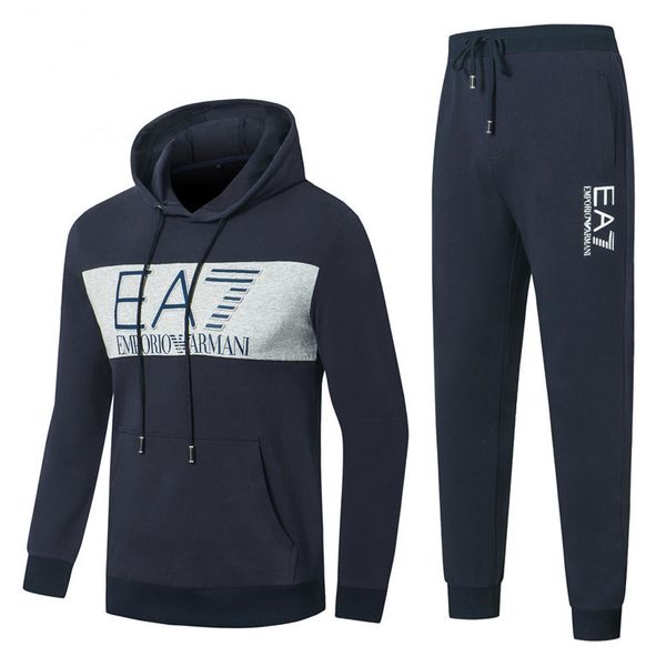 men's track and field hoodie fall/winter brand clothing hoodie + pants of mail, Gray
men's track and field hoodie fall/winter brand clothing hoodie + pants of mail, Gray