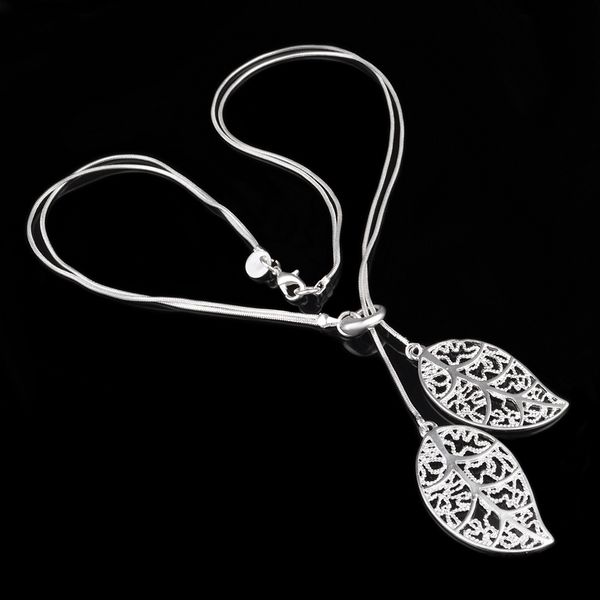 925 sterling silver necklace hollow flowers leaves pendant necklace for women choker s-n25
925 sterling silver necklace hollow flowers leaves pendant necklace for women choker s-n25