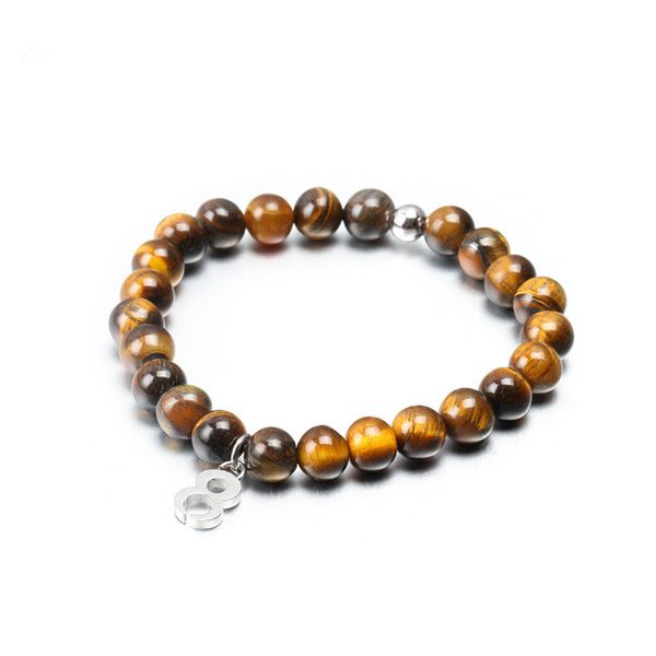 fashion jewelry 8mm natural stone bracelets handmade 8 words titanium steel copper beads elastic adjustable size bracelet men, Black
fashion jewelry 8mm natural stone bracelets handmade 8 words titanium steel copper beads elastic adjustable size bracelet men, Black