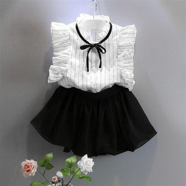 discount girls stripe shirt chiffon culottes girlsdress two pieces set clothes skirt suit 2pc girls summer clothes ropa mujer, White
discount girls stripe shirt chiffon culottes girlsdress two pieces set clothes skirt suit 2pc girls summer clothes ropa mujer, White