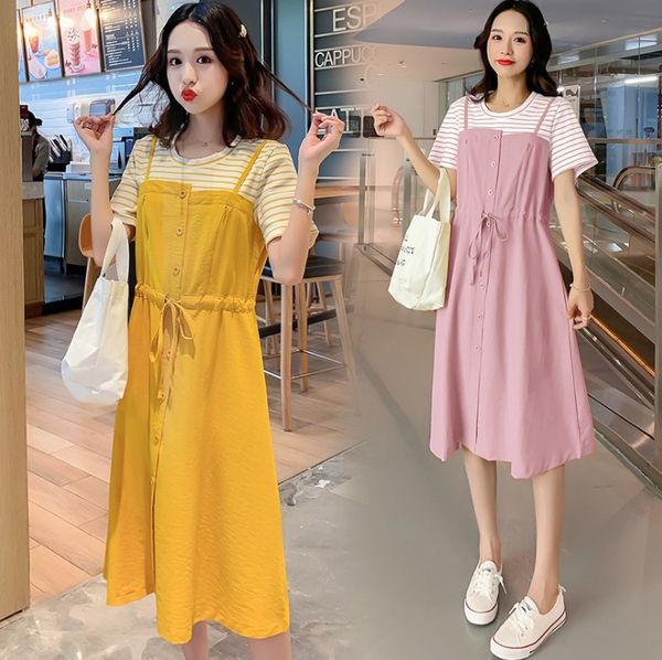 dress new summer vacation two pieces of yellow skirt french style waist fairy dress popular ladies skirt, Black;gray
dress new summer vacation two pieces of yellow skirt french style waist fairy dress popular ladies skirt, Black;gray