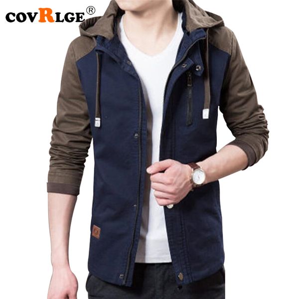 covrlge 2018 new men fashion jacket coat autumn winter male casual hooded jackets slim fit patchwork overcoat outerwear mwj120, Black;brown
covrlge 2018 new men fashion jacket coat autumn winter male casual hooded jackets slim fit patchwork overcoat outerwear mwj120, Black;brown
