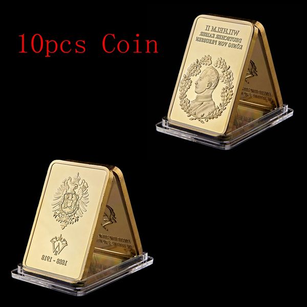 10pcs preussen king of deutsche 1888-1918 kaiser wilhelm ii von deutschland gold bar value collection art crafts
10pcs preussen king of deutsche 1888-1918 kaiser wilhelm ii von deutschland gold bar value collection art crafts
