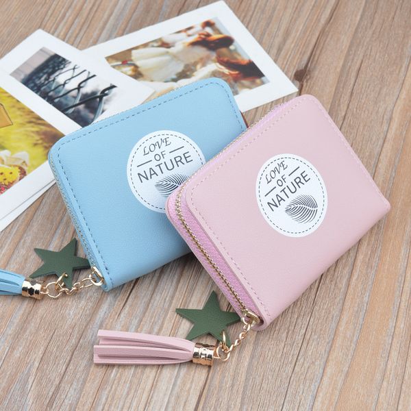 wallet women's purse short zipper coin bag cute fashion small fresh korean-style new style mini small wallet, Black
wallet women's purse short zipper coin bag cute fashion small fresh korean-style new style mini small wallet, Black