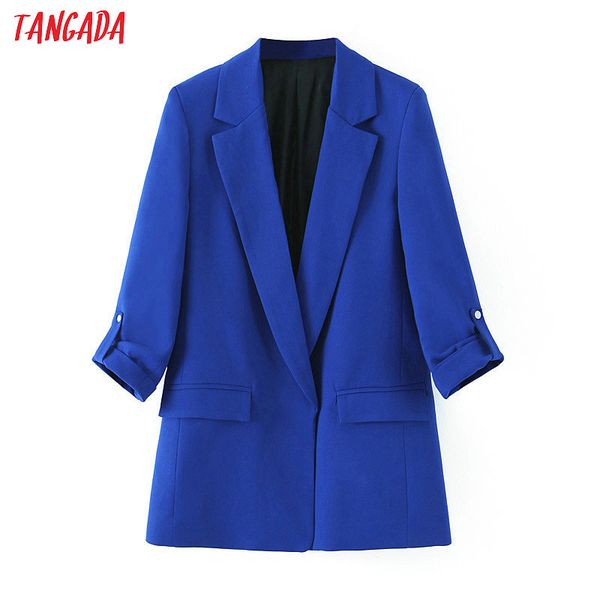 tangada woman new arrival blazer chic navy blue blazer button three quarter sleeve lady coat female retro outerwear sl453, White;black
tangada woman new arrival blazer chic navy blue blazer button three quarter sleeve lady coat female retro outerwear sl453, White;black