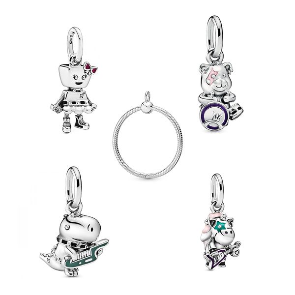 2019 autumn new dinosaur punk band and queen bella bot unicorn guitarist pendant diy bracelet original female jewelry gift, Bronze;silver
2019 autumn new dinosaur punk band and queen bella bot unicorn guitarist pendant diy bracelet original female jewelry gift, Bronze;silver