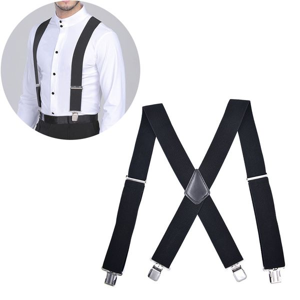 50mm wide elastic adjustable men trouser braces suspenders x shape with strong metal clips aic88, Black;white
50mm wide elastic adjustable men trouser braces suspenders x shape with strong metal clips aic88, Black;white
