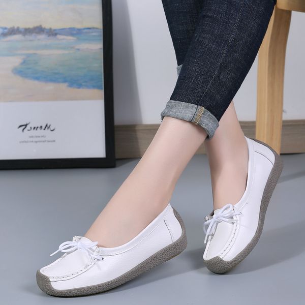new leisure leather sewing skate shoes flat women shoes ballet lace up concise sneaker women flats female oxford boat shoe, Black
new leisure leather sewing skate shoes flat women shoes ballet lace up concise sneaker women flats female oxford boat shoe, Black