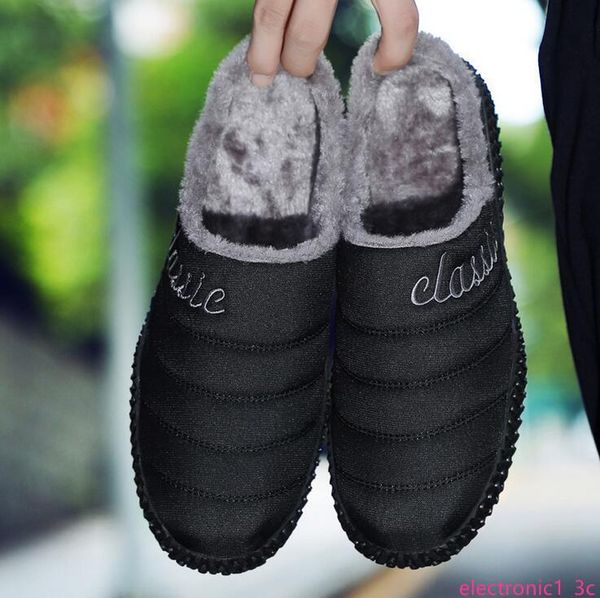 large size 36-48 winter men womens shoes half slippers plus velvet warm scuffs thick slippers, Black;green
large size 36-48 winter men womens shoes half slippers plus velvet warm scuffs thick slippers, Black;green