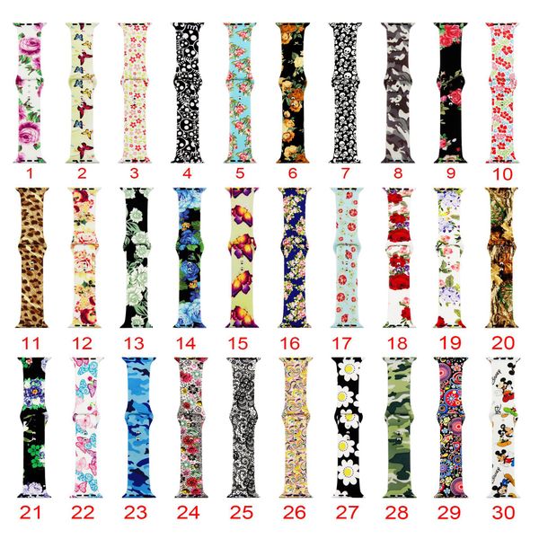 39 color porty band for apple watch band erie 4 40mm 44mm foral pattern oft ilicone trap for iwatch 38mm 42mm erie 3 2 1
39 color porty band for apple watch band erie 4 40mm 44mm foral pattern oft ilicone trap for iwatch 38mm 42mm erie 3 2 1