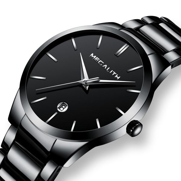 megalith simple business quartz watches for man waterproof date calendar analogue black men quartz wristwatches clock erkek saat, Slivery;brown
megalith simple business quartz watches for man waterproof date calendar analogue black men quartz wristwatches clock erkek saat, Slivery;brown