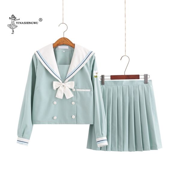 jk uniforms suits middle school students japanese sailor suits cosplay students skirt clothes japan style anime costume, White
jk uniforms suits middle school students japanese sailor suits cosplay students skirt clothes japan style anime costume, White
