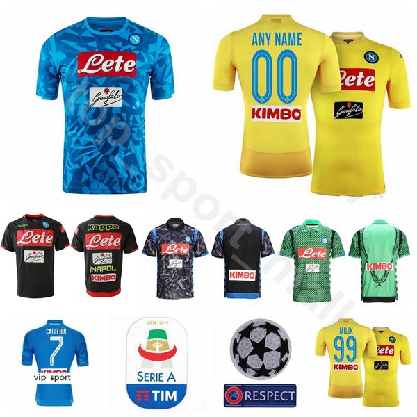 2018 2019 FC Soccer Napoli Jersey Men 7 CALLEJON 14 MERTENS 17 HAMSIK 20 ZIELINSKI 5 ALLAN 24 INSIGNE Football Shirt Kit Uniform
2018 2019 FC Soccer Napoli Jersey Men 7 CALLEJON 14 MERTENS 17 HAMSIK 20 ZIELINSKI 5 ALLAN 24 INSIGNE Football Shirt Kit Uniform