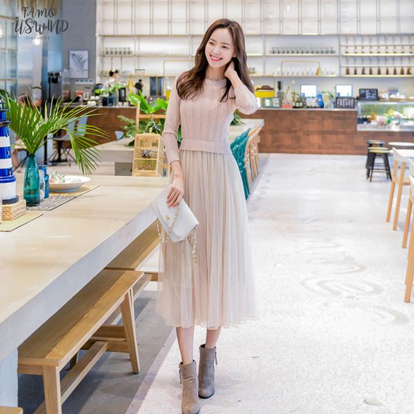 new cap sleeve elegant knitted sweater dress women casual autumn winter sweater mesh patchwork midi dress party dress, Black;gray
new cap sleeve elegant knitted sweater dress women casual autumn winter sweater mesh patchwork midi dress party dress, Black;gray