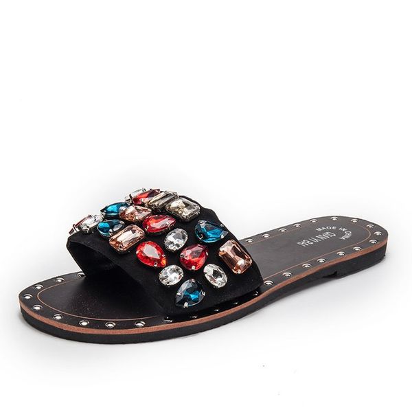 2019 women slippers plus size womens summer shoes flats crystal slides black/sliver shoes slippers for woman beach slipper 41 42
2019 women slippers plus size womens summer shoes flats crystal slides black/sliver shoes slippers for woman beach slipper 41 42
