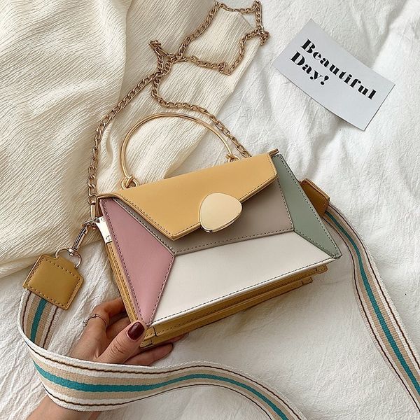 fashion patchwork contrast color women bags luxury handbags women bags designer chains shoulder crossbody for 2019
fashion patchwork contrast color women bags luxury handbags women bags designer chains shoulder crossbody for 2019