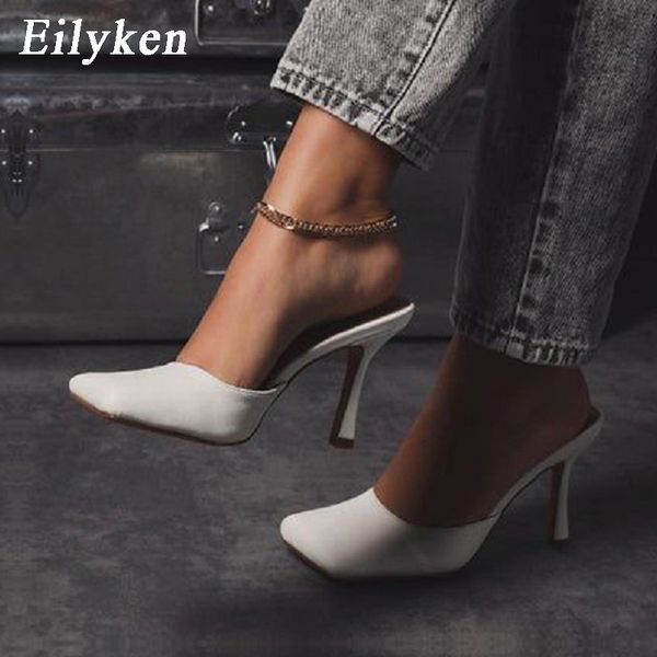 eilyken fashion square toe thin high heels women mules slippers slip on summer ladies party pumps stiletto shoes size 35-40, Black
eilyken fashion square toe thin high heels women mules slippers slip on summer ladies party pumps stiletto shoes size 35-40, Black