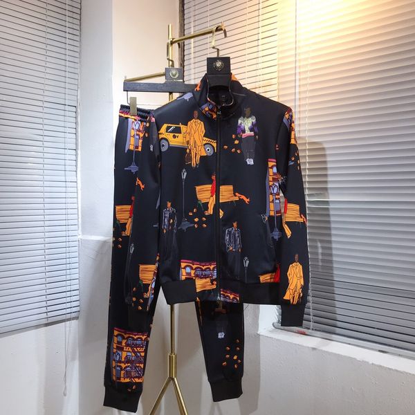 2019 new fashion mens designer tracksuit casual luxury sportswear track suit printing jacket mens clothing jogging suits plus size -2xl, Gray
2019 new fashion mens designer tracksuit casual luxury sportswear track suit printing jacket mens clothing jogging suits plus size -2xl, Gray
