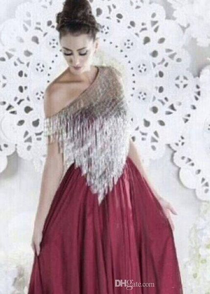 2019 new wine red evening dresses silver tassels asymmetrical neckline chiffon floor-length prom party dresses vestido de formatura 923, Black;red
2019 new wine red evening dresses silver tassels asymmetrical neckline chiffon floor-length prom party dresses vestido de formatura 923, Black;red