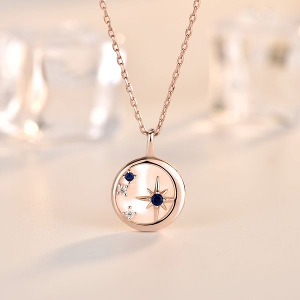 925 silver natural fritillary star moon clavicle chain vintage shell necklace
925 silver natural fritillary star moon clavicle chain vintage shell necklace