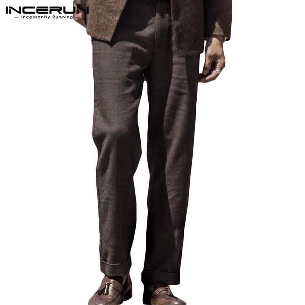 fashion men straight pants button joggers solid cotton pockets trousers men casual business pants plus size 5xl 2020 incerun, Black
fashion men straight pants button joggers solid cotton pockets trousers men casual business pants plus size 5xl 2020 incerun, Black
