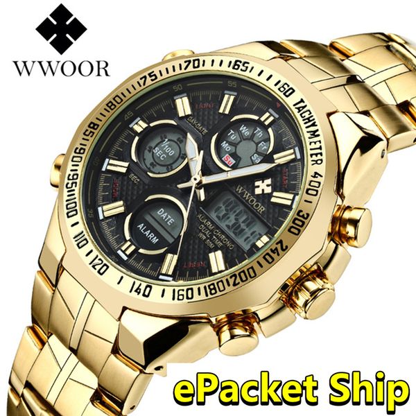 relogio masculino wwoor watch men 2019 brand luxury led big dial men's gold wrist watches waterproof golden watch for men, Slivery;brown
relogio masculino wwoor watch men 2019 brand luxury led big dial men's gold wrist watches waterproof golden watch for men, Slivery;brown