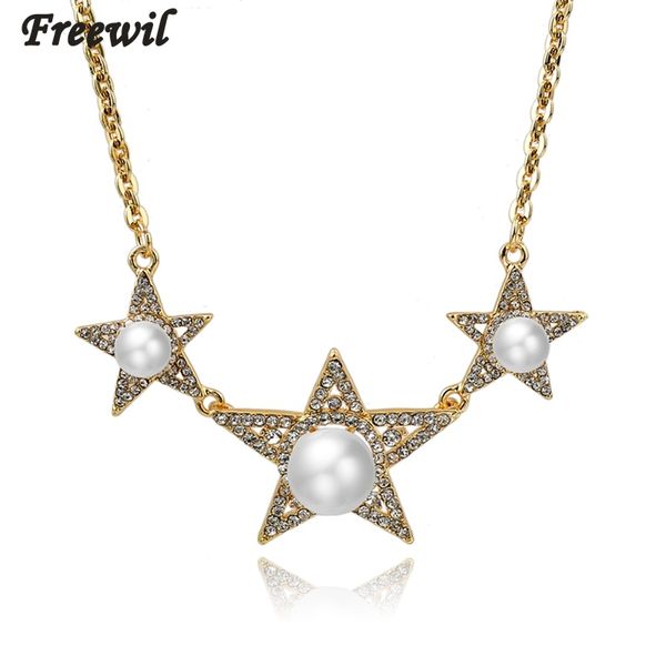 athina new austrian crystal star gold color chain necklaces with simulated pearl pendants women gift charms necklace sne150813, Silver
athina new austrian crystal star gold color chain necklaces with simulated pearl pendants women gift charms necklace sne150813, Silver