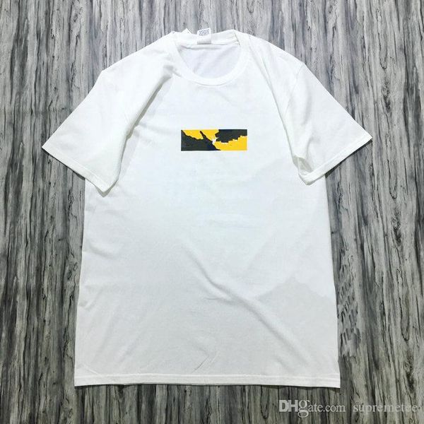 new 18ss brooklyn t shirts hip hop skateboard o neck summer classic cotton t-shirts, White;black
