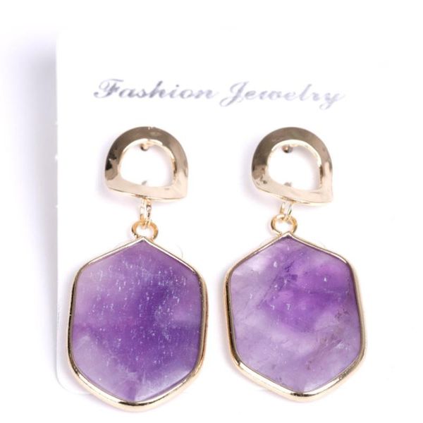 fyjs unique light yellow gold color oval amethysts crystal earrings for women labradorite stone jewelry, Silver
fyjs unique light yellow gold color oval amethysts crystal earrings for women labradorite stone jewelry, Silver