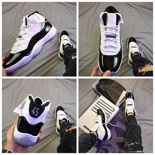 45 mens basketball shoes 11 11s black white 378037-100 women fashion trainer sports shoes 5.5-13 with box ing
45 mens basketball shoes 11 11s black white 378037-100 women fashion trainer sports shoes 5.5-13 with box ing