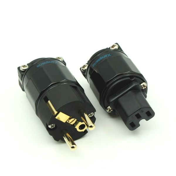 hifi pair 24k gold-plated power plug eu version power plug + iec connector for diy audio cable
hifi pair 24k gold-plated power plug eu version power plug + iec connector for diy audio cable