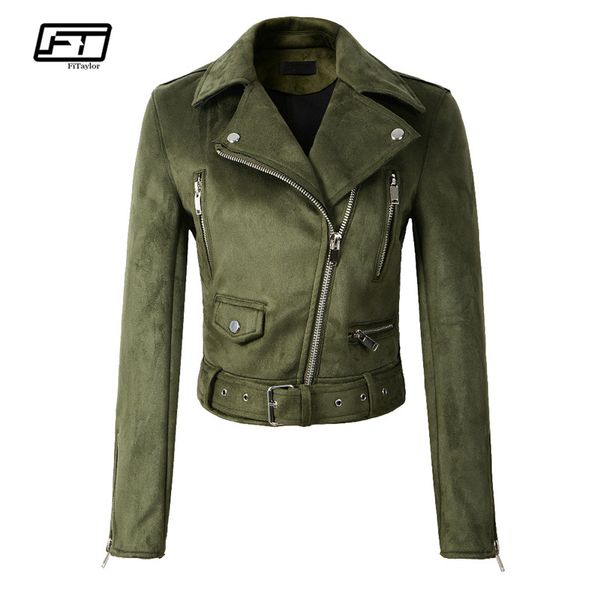 fitaylor women faux soft leather suede jacket coat lady motorcycle punk black jacket short zipper design suede pink green coats
fitaylor women faux soft leather suede jacket coat lady motorcycle punk black jacket short zipper design suede pink green coats