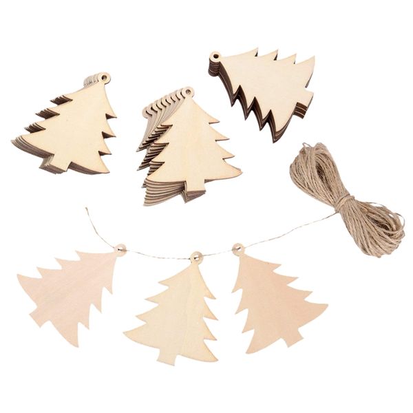 30 pieces wood christmas tree blanks wooden tree embellishments with 10 meters natural twine for holiday party decoration
30 pieces wood christmas tree blanks wooden tree embellishments with 10 meters natural twine for holiday party decoration