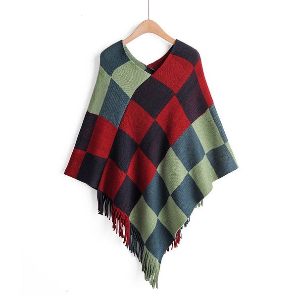 winter fashion tassel shawl patchwork knitted jumper sweater cloak casual female womens long sleeve blusas pullover, White;black
winter fashion tassel shawl patchwork knitted jumper sweater cloak casual female womens long sleeve blusas pullover, White;black