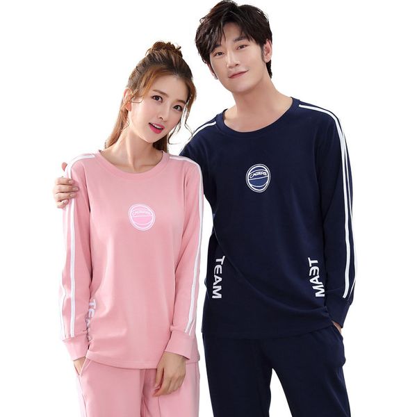 couple pajamas suit long-sleeved cotton men and women spring and autumn korean version of the cute suit indoor or out of clothes, Blue;gray
couple pajamas suit long-sleeved cotton men and women spring and autumn korean version of the cute suit indoor or out of clothes, Blue;gray