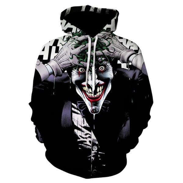 harajuku fashion joker hoodie men/women 3d sweatshirts print clown hoodies black hoody plus size sudadera hombre hoddies
harajuku fashion joker hoodie men/women 3d sweatshirts print clown hoodies black hoody plus size sudadera hombre hoddies
