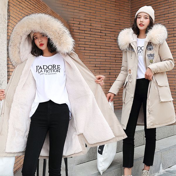 2019 winter new style workwear parka korean-style cotton coat women's mid-length loose-fit cotton-padded clothes lambs wool cott, Blue;black
2019 winter new style workwear parka korean-style cotton coat women's mid-length loose-fit cotton-padded clothes lambs wool cott, Blue;black