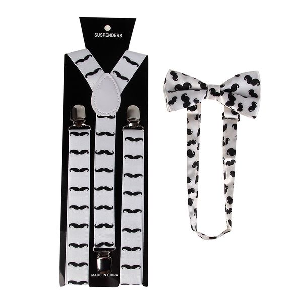 men/women clothing suspenders bowtie set clip-on elastic y-shape adjustable black white moustache print suspenders bowtie set
men/women clothing suspenders bowtie set clip-on elastic y-shape adjustable black white moustache print suspenders bowtie set