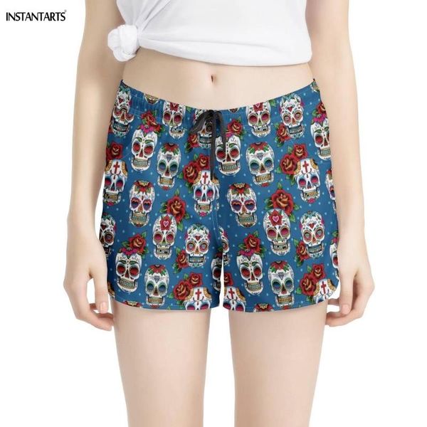 instantarts 2020 new women yoga shorts sugar skull rose pattern female summer workout sports wear fitness hiking running shorts, White;red
instantarts 2020 new women yoga shorts sugar skull rose pattern female summer workout sports wear fitness hiking running shorts, White;red