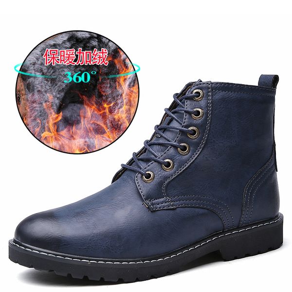 autumn winter fashion men boots vintage style casual men shoes lace-up warm plush waterproof motorcycle boots, Black
autumn winter fashion men boots vintage style casual men shoes lace-up warm plush waterproof motorcycle boots, Black
