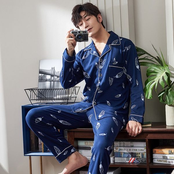new fashion men pajamas spring autumn turn-down collar sleepwear 2 two piece set cotton cartoon casual pajama set pijama male, Black;brown
new fashion men pajamas spring autumn turn-down collar sleepwear 2 two piece set cotton cartoon casual pajama set pijama male, Black;brown